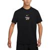 Nike Men's Black Quick-Dry Soft Short-Sleeve T-Shirt with Sun Protection HM4459-010