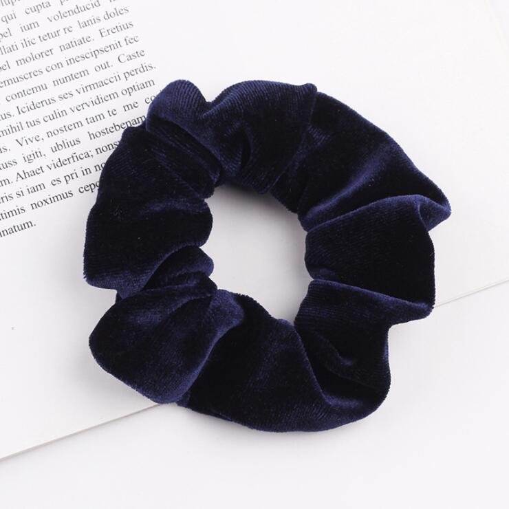 Elegant Velvet Hair Ring Scrunchie Women Girls Elastic Hair Rubber Bands Gum Accessories Tie Hair Rope Ponytail Holder Headdress