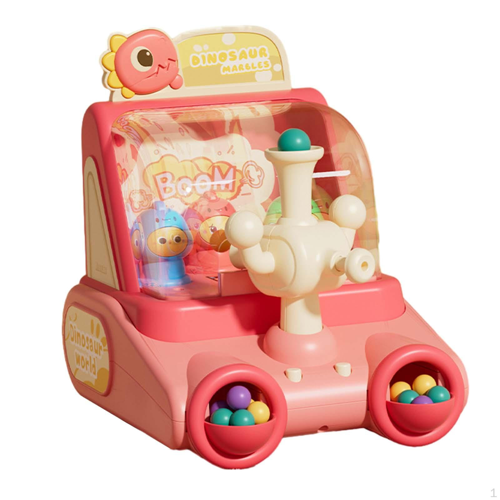 

Стрельба для детей, игрушка для раннего образования с 20 шариками, пусковая установка для динозавров, синяя розовый