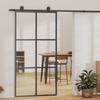 Vidaxl Sliding Door With Hardware, EsG Glass And Aluminium, 102X205 Cm