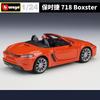 AABKO1 Bburago 1:24 Porsche 718 Boxster Alloy Car Diecasts & Toy Vehicles Car Model Miniature Scale Model Car For Children