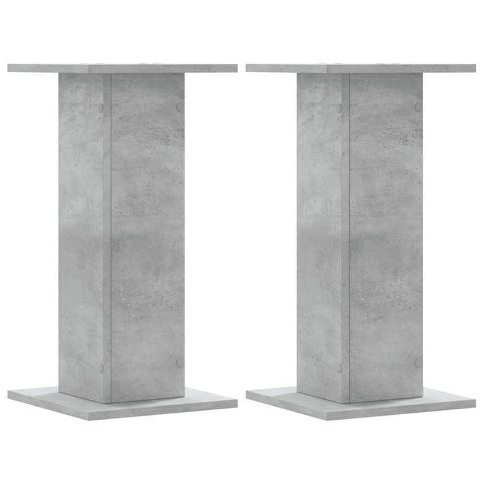 VidaXL Plant Stands 2 Pcs Concrete Grey Engineered Wood 3307858