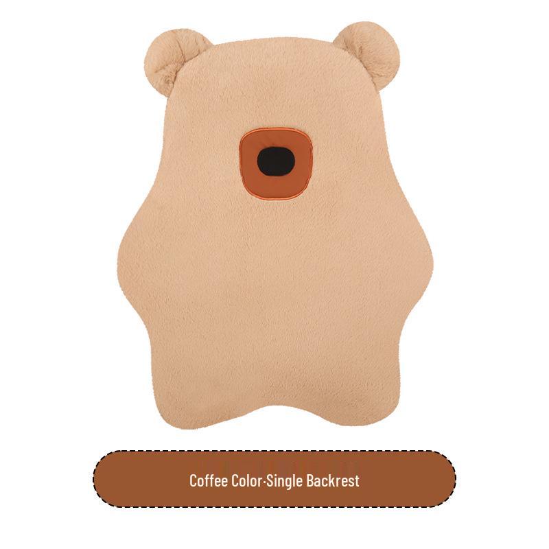 Cute Bear Plush Winter Car Seat Cushion for Mazda EZ6, CX30, CX50, and Mazda 6