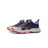 Li Ning Kids Sports Lifestyle Series Comfortable Shock Absorption Rebound Low-Top Casual Shoes Kids sneaker Deep-Blue Orange YKCV202-9