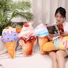 Simulated Cute Fruit Ice Cream Pillow Plush Toys for Girls Sofa Cushions At Home Ornaments Children's Gifts