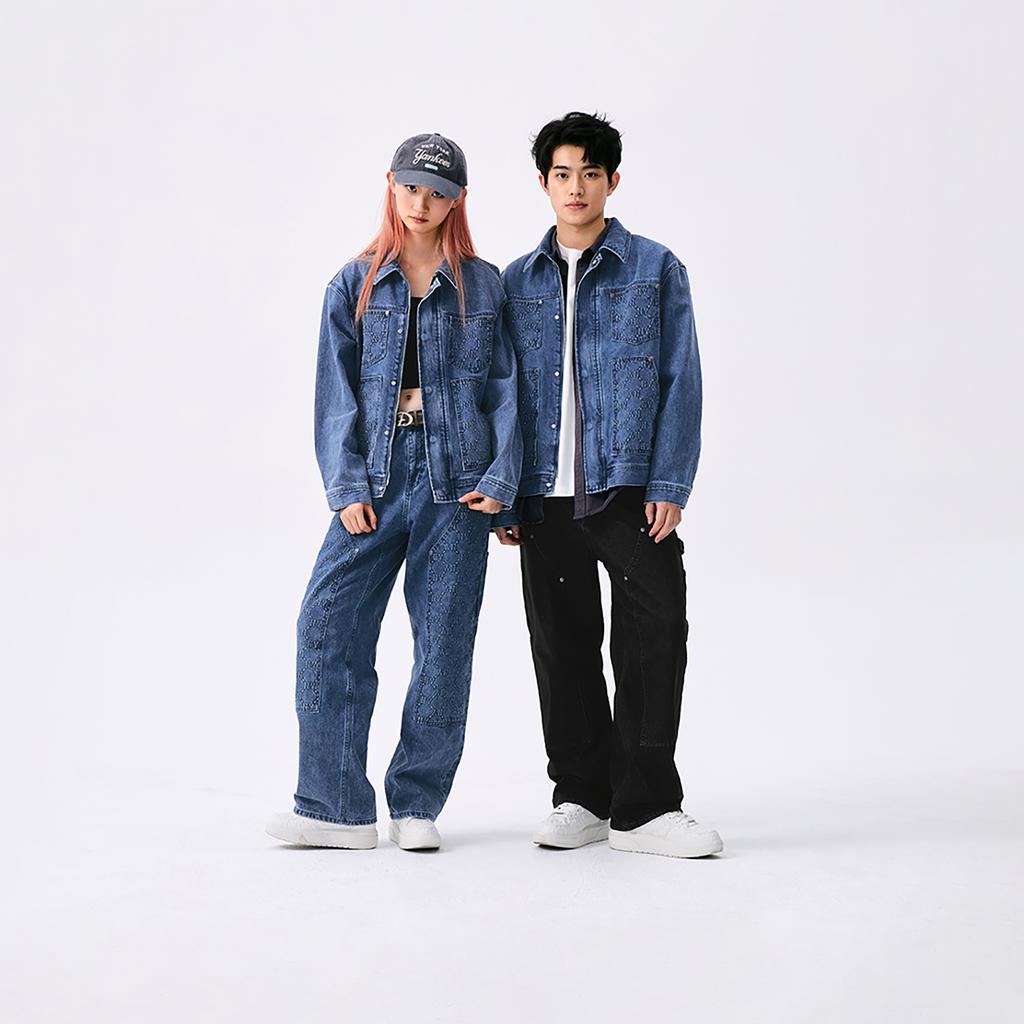 New MLB New York Yankees Basic Collection SS25 Jeans Men's Black 3LDPB0251-50BKS