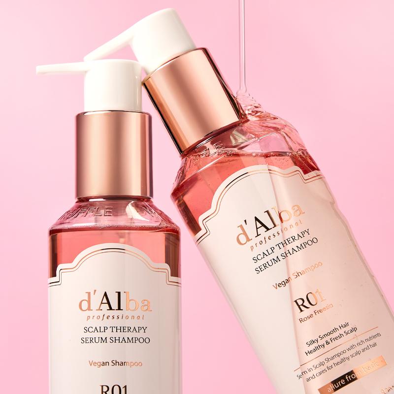 [d'Alba] Professional Repairing Scalp Therapy Serum Shampoo Rose Freesia 275ml