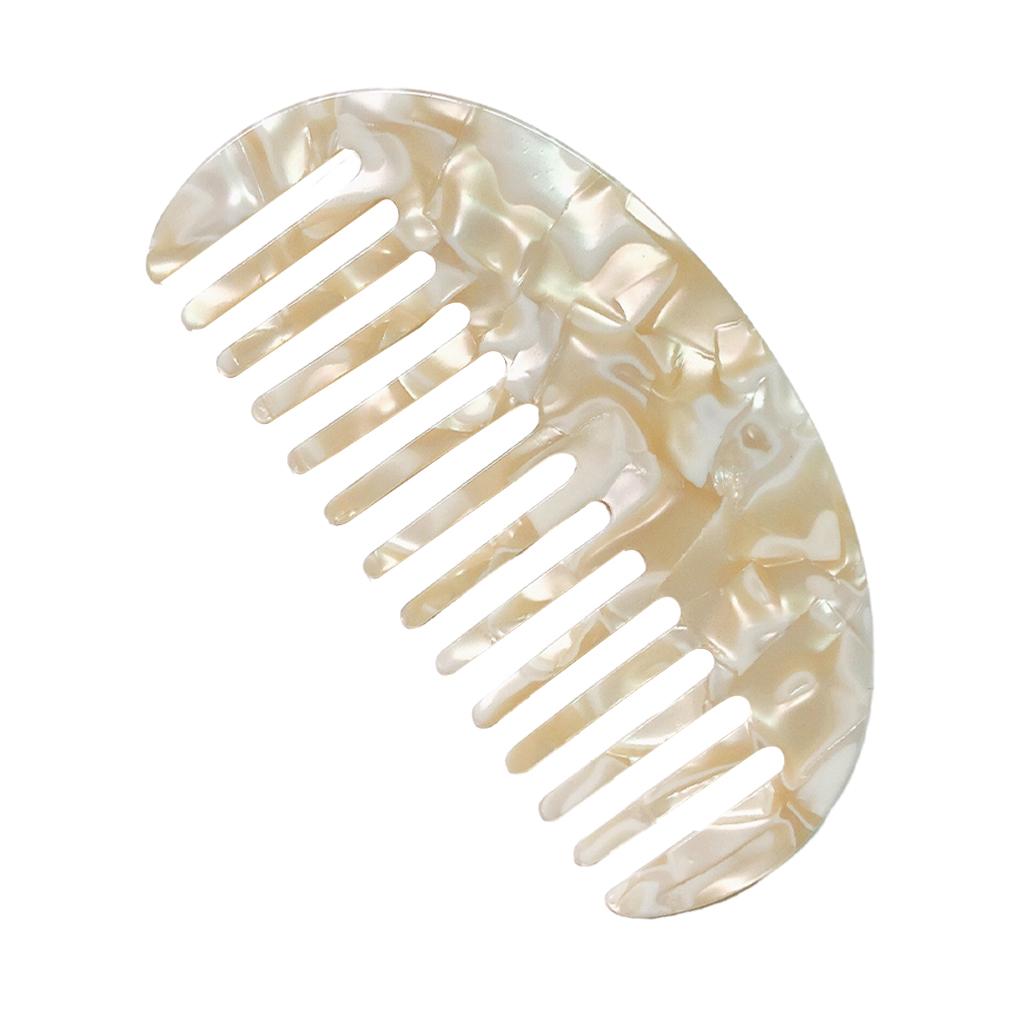Lightweight And Compact Geometric Comb For Convenient Hairstyling Experience Semi Circular Hair Comb Acetate Board Comb