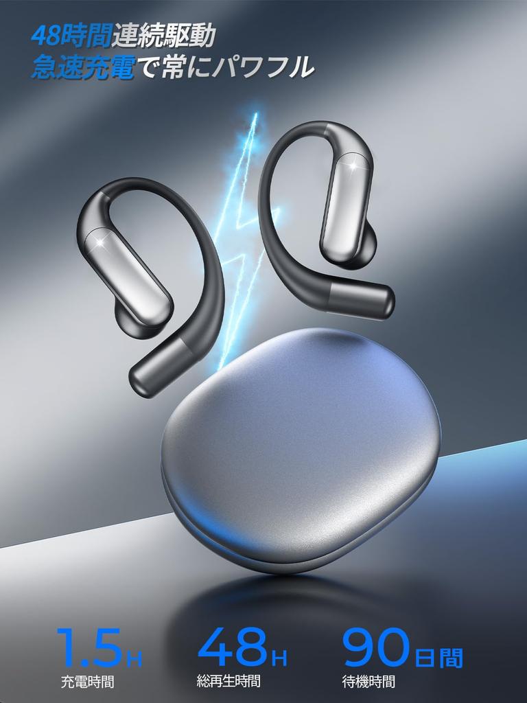 Newly Designed Wireless Bluetooth Earbuds with Bone Conduction and Air Conduction Technology for a Comfortable Perfect for AAC No Ear 3D ENC Noise 48