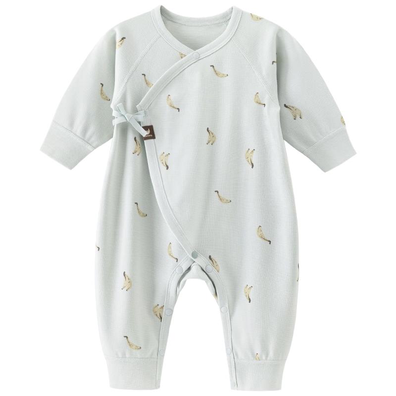 Newborn Baby Tie-Up Romper Sleepwear M