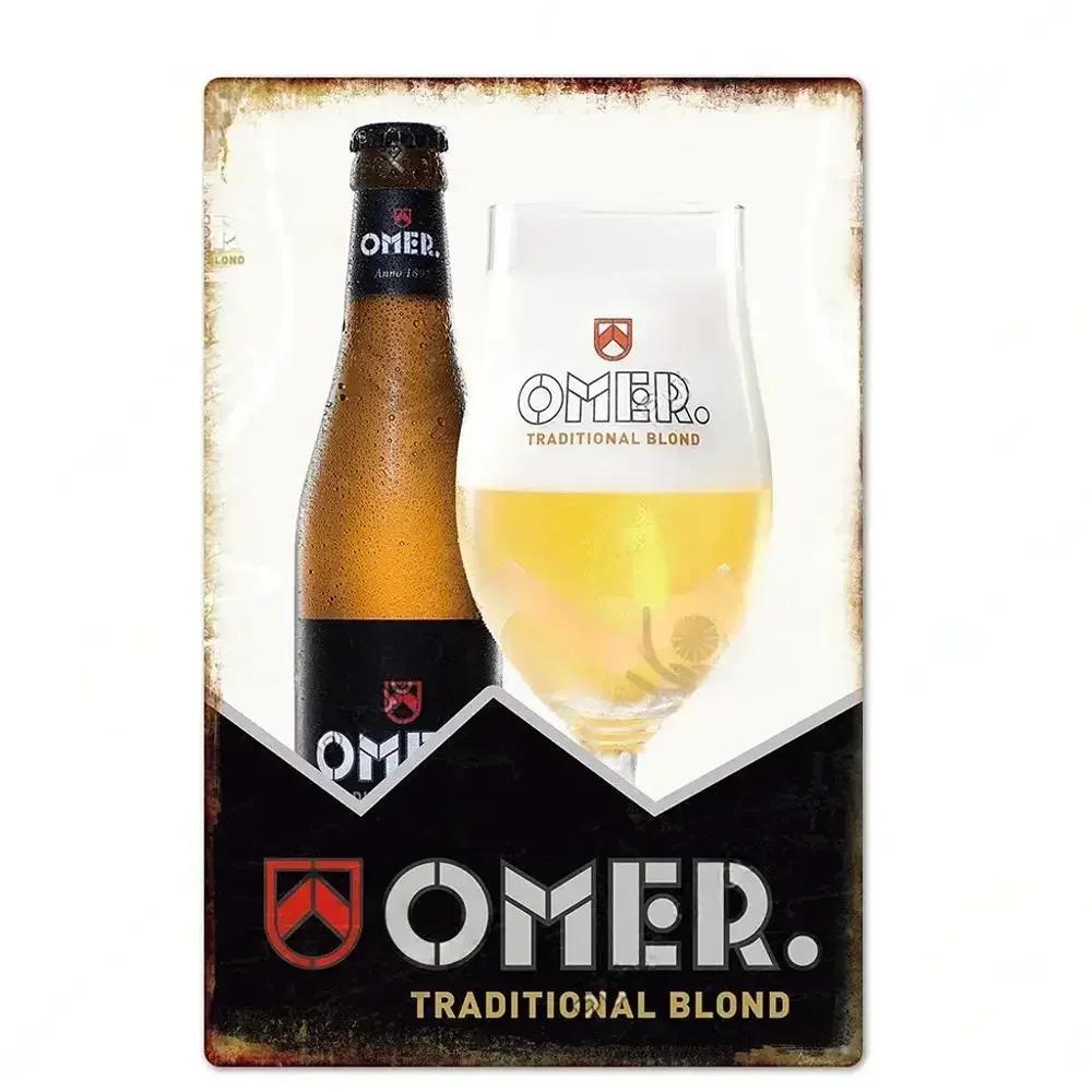 Beer Brand Tin Painting Plaque | Vintage Metal Sign for Bar, Club & Home Decor