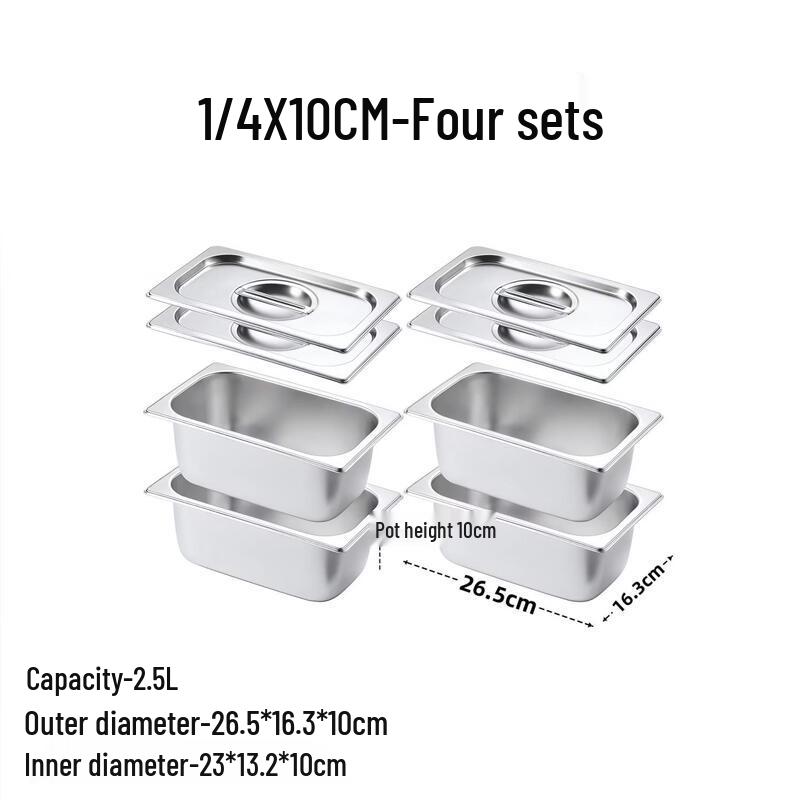 Handun Stainless Steel Gastronorm Food Storage Pan