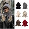 Windproof Earflap Hat Warm Ear Protection Hat Fashion Knitted Hat  Women Girls