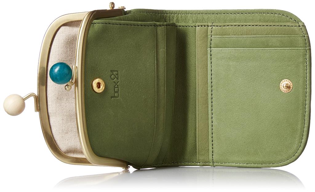 [Box 21] [Juju & Beck] Folding Wallet with Clasp 0331313 Green