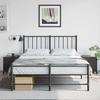 Vidaxl Szafki Nocne, 2 Szt., Czarne, 36X39X43,5 Cm, Stal