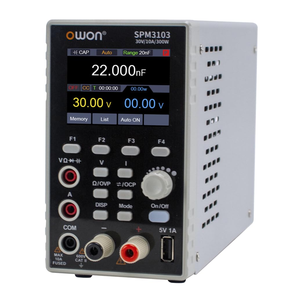 OWON SPM6103 300W Programmable DC Power Supply Output Compact and Lightweight Includes Japanese Instruction Manual and Manufacturer Warranty 1-Channel
