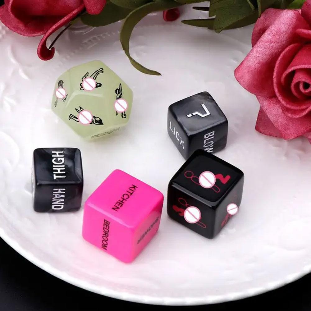Sexy Dice Set Fun Adult Love Posture Couple Game Sex Noctilucent Erotic Lovers Position Foreplay Romantic Party Toy 1 Set