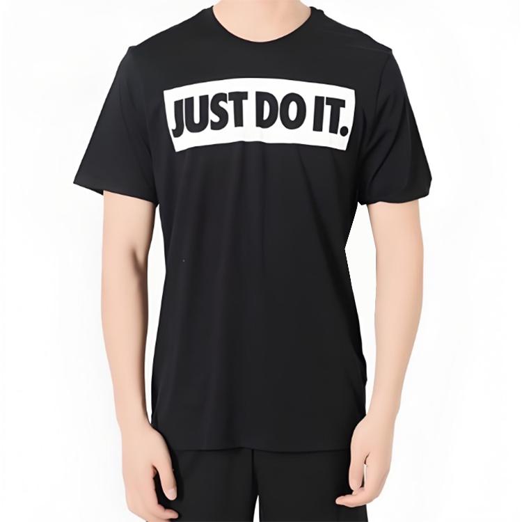 

Nike Just Do It Breathable Round Neck Sports Short Sleeve T-Shirt Men Tops 922987-010 XL