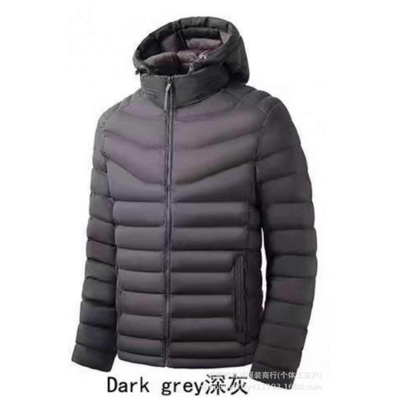 Mens Winter Hooded Puffer Jacket Slim Fit Casual Warm Coat Young Adults
