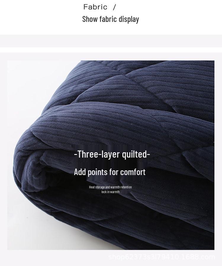 Extra Long Winter Couple's Robe: Thick Quilted Velvet Bathrobe for Men & Women