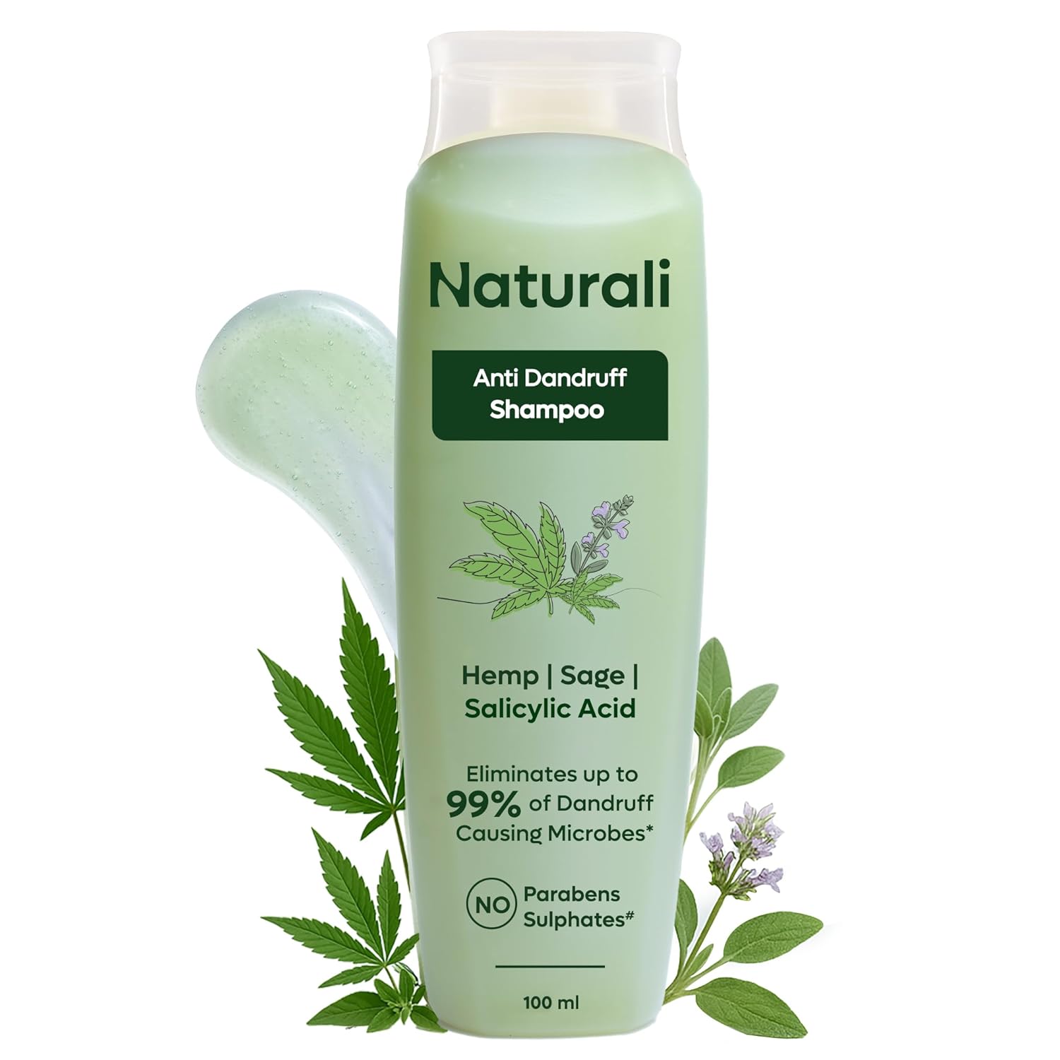 

Naturali Anti Dandruff Shampoo 100 ml Pack of 1 | Soothes Itchy Scalp & Reduces Flakes Gently