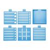 Easy To Use Sticky Note Organizers With Pad Base And Included Stencils For Various Applications Sticky Note Stencil