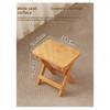 Household Foldable Horse Stool, Solid Wood Wear-resistant Low Stool, Comfortable Sitting Bench for Indoor Use