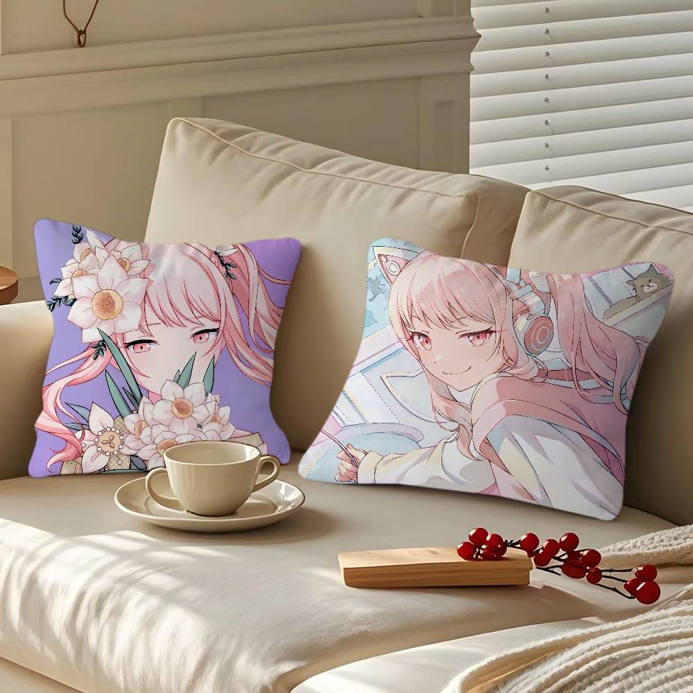 Roject SEKAI Akiyama Mizuki Pillow Cover Sofa Cushion Cover Home Room Decoration Children Gift