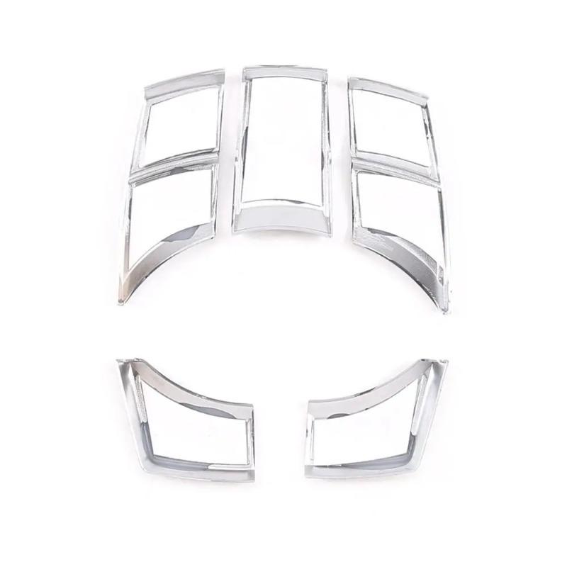 For BMW 5 Series F10 2011-2017 ABS Silver Car Multimedia Panel Button Cover Trim Sticker Interior Car Accessories