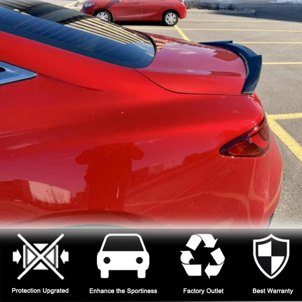 Spoiler V1 (for Q60 2016-2022, Carbon) for Infiniti Q50/Q60