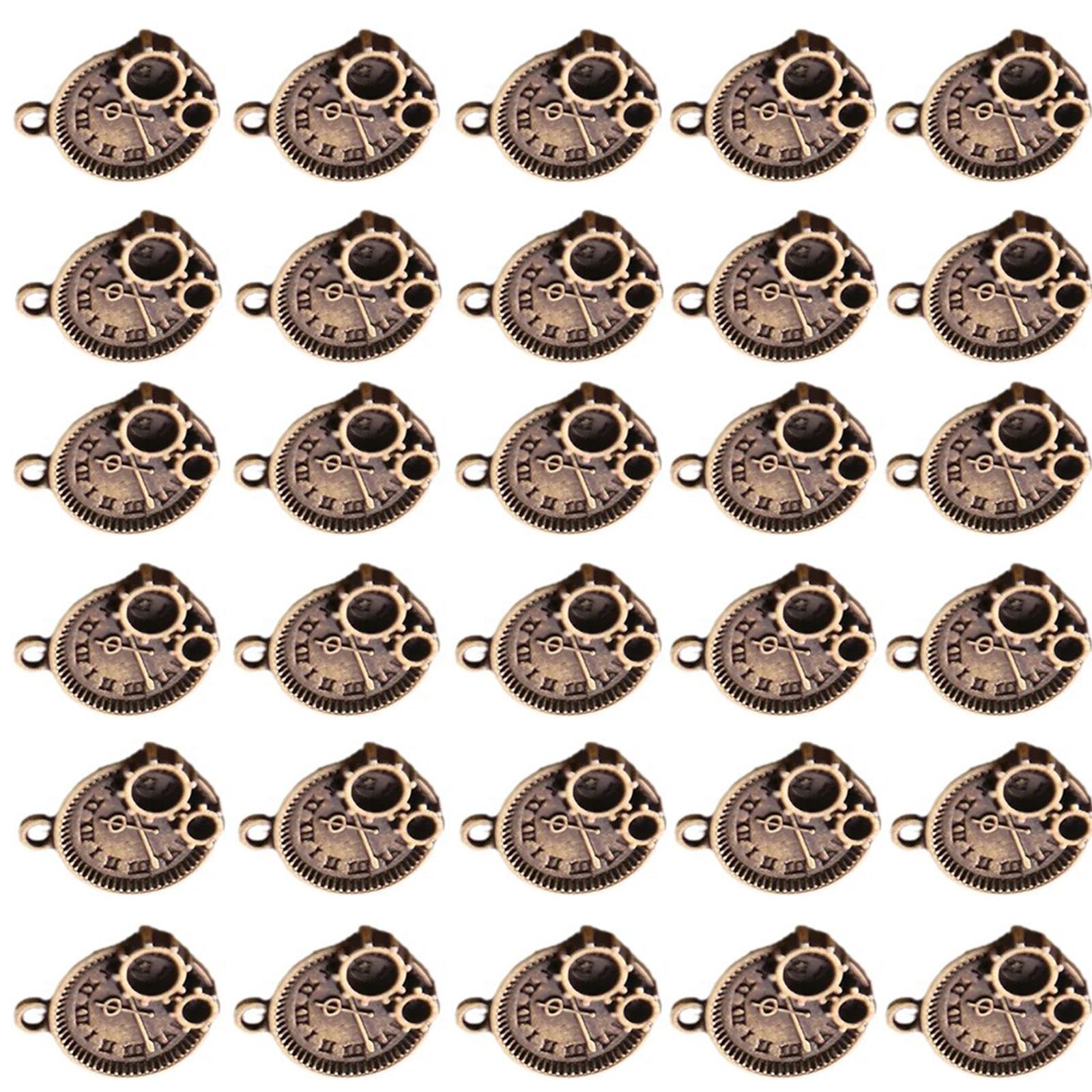 

30 шт. винтажный стиль сплава часы подвески украшения модные подвески для самостоятельного изготовления ювелирных изделий и аксессуаров B