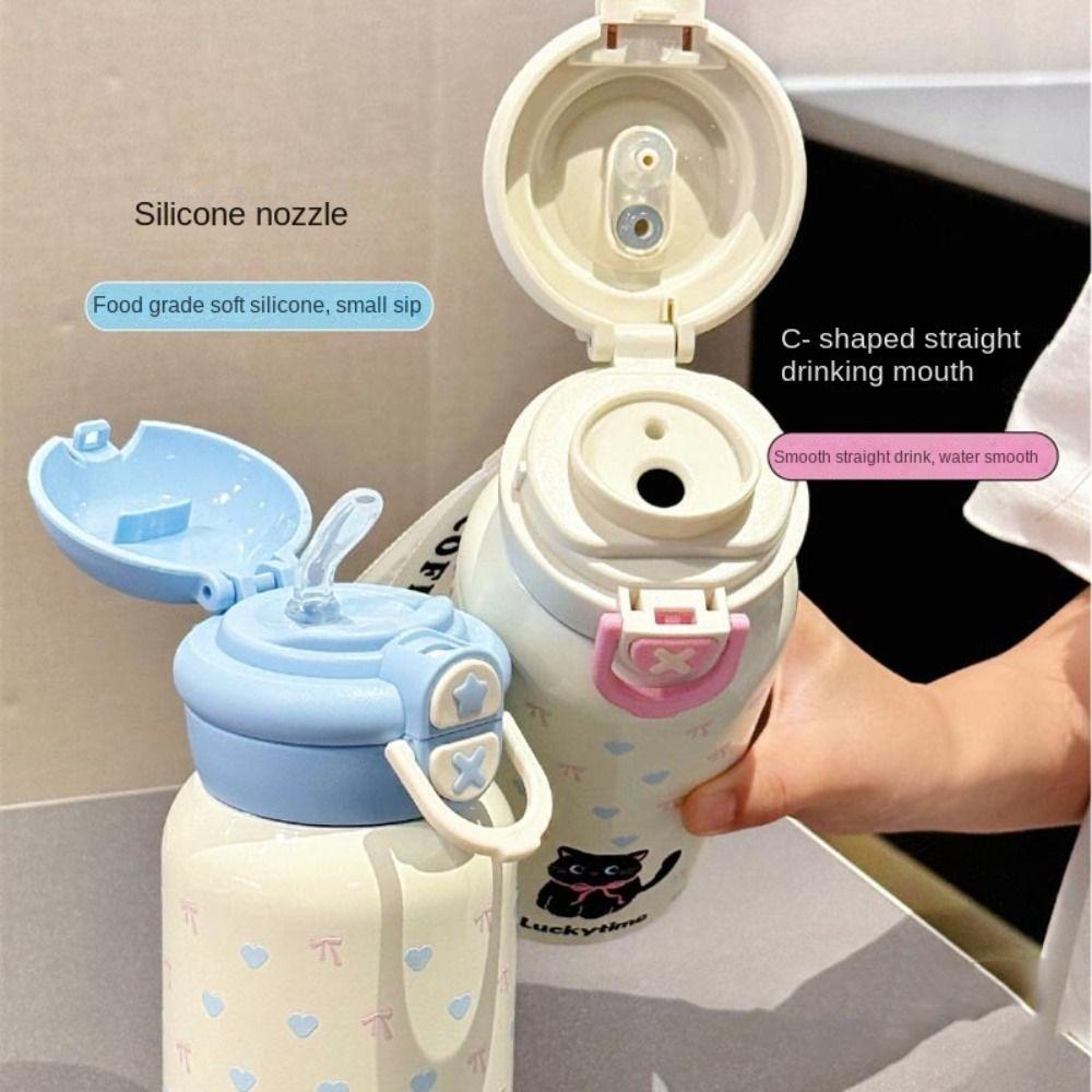 Cartoon Insulated Cup 500ml Water Mug New Drinkware  Birthday Gift