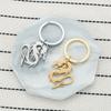 Fashion Dragon Charm Keychain Stainless Steel Keyring Gold Silver Dragon Pendant Key Chain Car Keys Holder Bag Decor