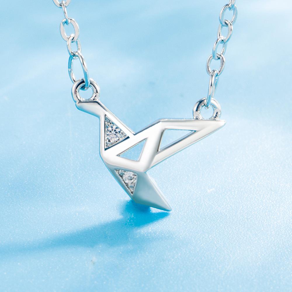 Flash Drill Collarchain Light Luxury Pendant Simple Personality and Cuteness