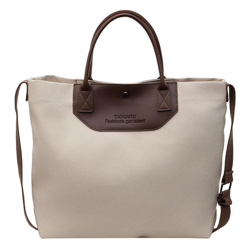 Large Capacity Bag New Women's Bag Fashion Commuter Shoulder Bag Canvas Trendy Versatile Large Tote Bag