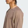 adidas Origineel Effen Kleur Logo Ronde Hals Losse Pasvorm Korte Mouw T-shirt Heren Tops Bruin JW1032