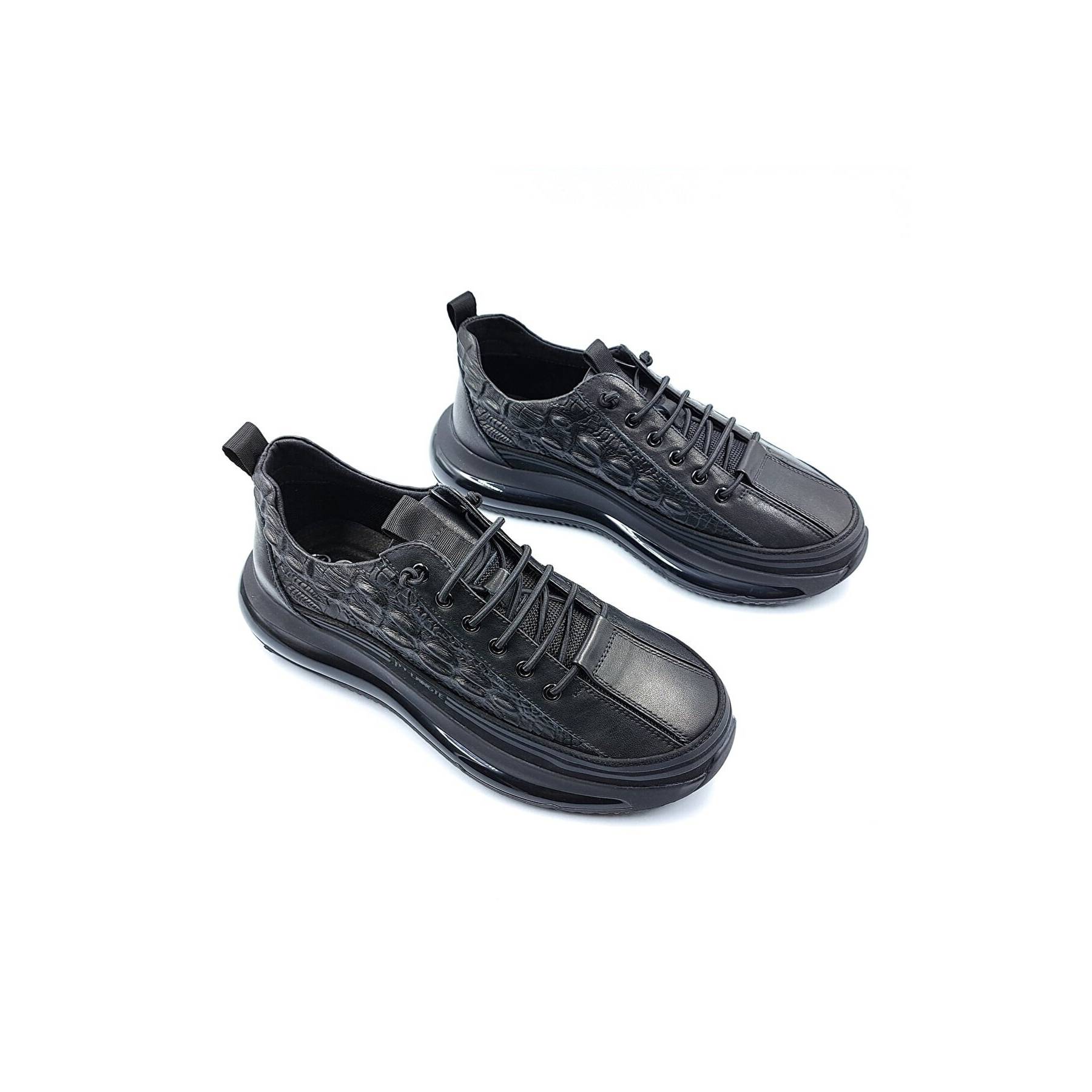 

Мужские кроссовки 2023, стиль 22k, черные, из натуральной кожи, ортопедические кроссовки на воздушной толстой подошве, спортивная повседневная обувь