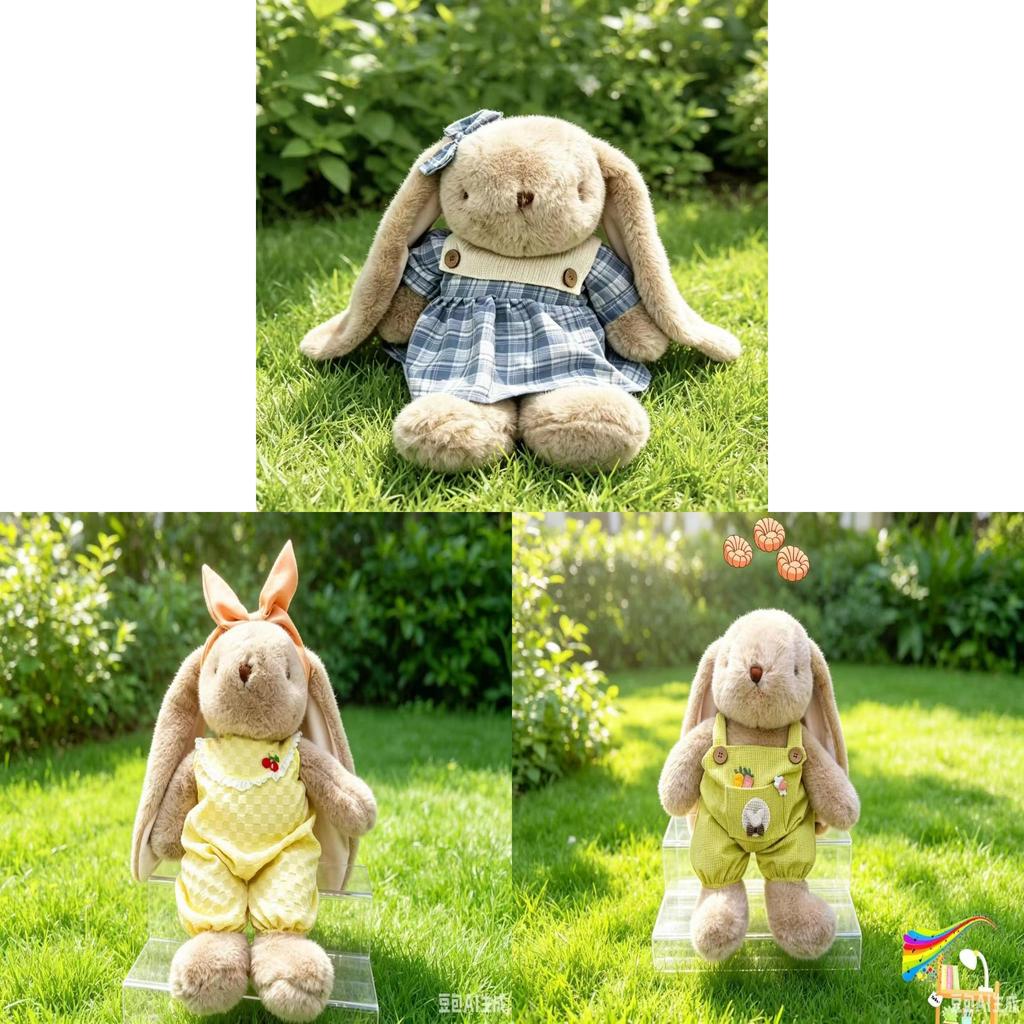 Plüschhasenpuppe mit Baumwollfüllung für Kinder Kinderschlafgeschenk