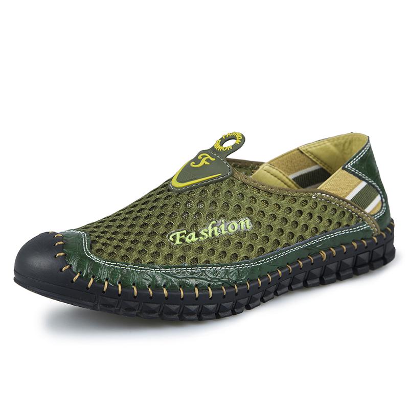 Men Breathable Sneakers New Fashion Shoes Climbing Hiking Shoes Men Outdoor Beach Shoes Mesh Shoes Mens