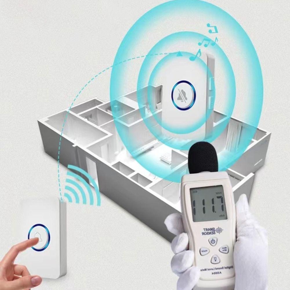 High Sound Long Range Doorbell Four Level Volume Adjustment Smart Doorbell for Kid