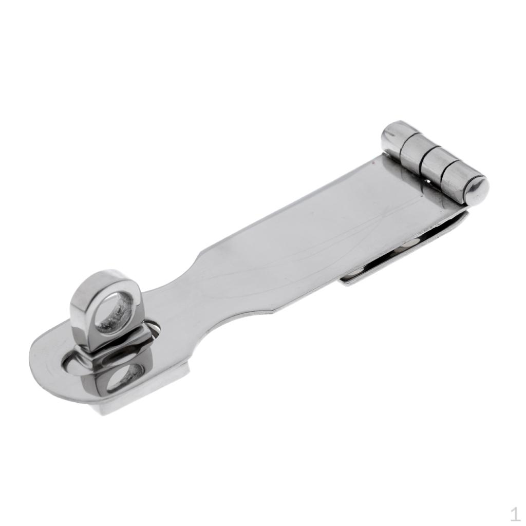92mm High Polished Stainless Steel Hasp Swivel Locking Latch for Marine Yacht Boat RV Door