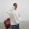 Basic Casual O-neck Cotton T-Shirts Women Autumn Long Sleeves Loose Tops Oversized Soft Versatile Solid Color Pullover