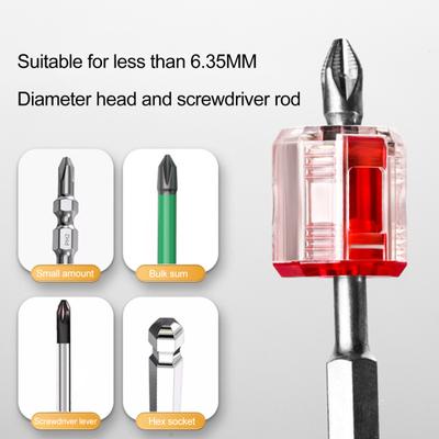 Inel Magnetizator pentru Biți de Șurubelniță Magnetizare Instantanee Magnetic Removabil Prindere Magnetică pentru Șuruburi Oțel Inoxidabil Instrument Magnetic pentru Șurubelniță pentru Șuruburi