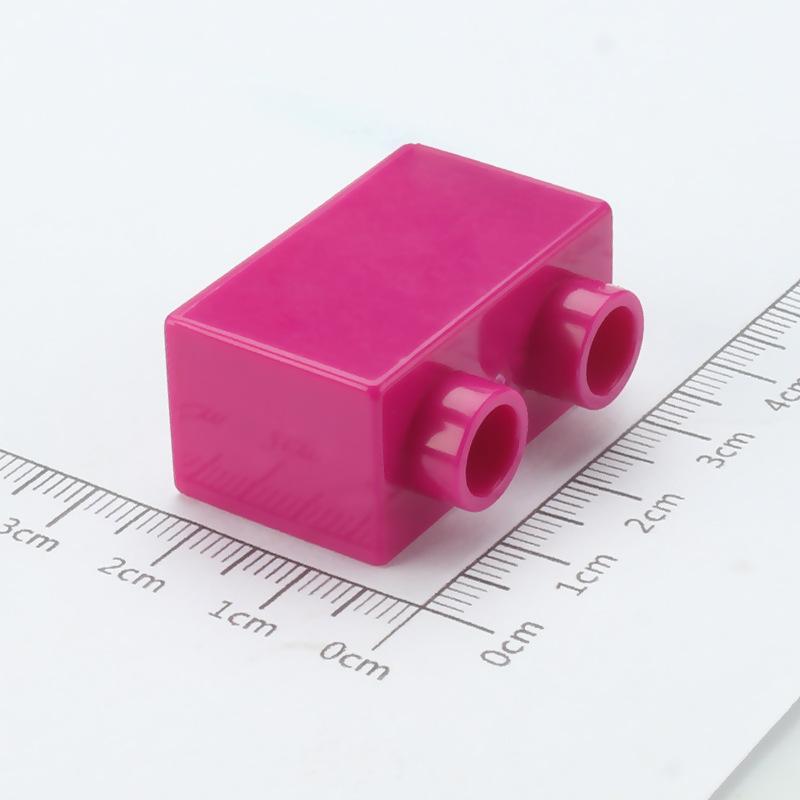 4 pezzi Mattoncini da Costruzione Grandi Fai da te 1x2 Mattoncini Grande Dimensione Accessori Assemblati Pezzi all'Ingrosso Giocattolo Educativo per Bambini