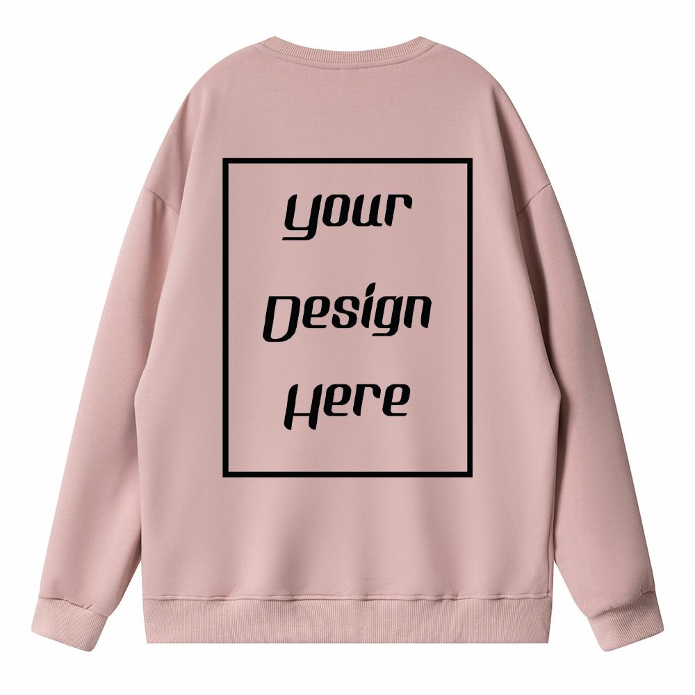 Koreanischer Trend Unisex Locker Schulter Sweatshirts Kundenspezifischer Musterdruck Herren und Damen Hoodie Langarm Rundhals Pullover Sportliche und Edle Kleidung