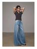 Women's Lyocell Tencel High Waist Wide Leg Jeans