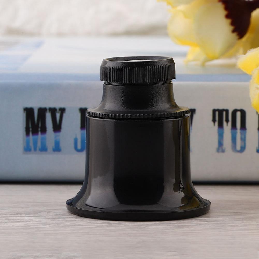 Plastic Shell Eye Magnifier Loupe Black Color Magnifier Lens Portable Jeweler Loupe  Jeweler Work