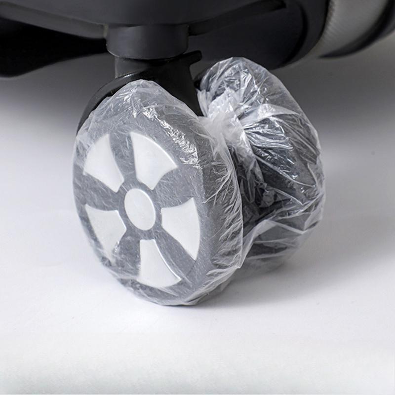 Disposable Luggage Wheel Protection Cover, Universal Wheel Dustproof Foot Cover, Travel Scratch Resistant And Wear-Resistant Wheel Protection Film