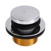 ABKP-For LDR 502 5108CP Chrome Toe Touch Bath Tub Drain Stopper With Flange And Drain Washer