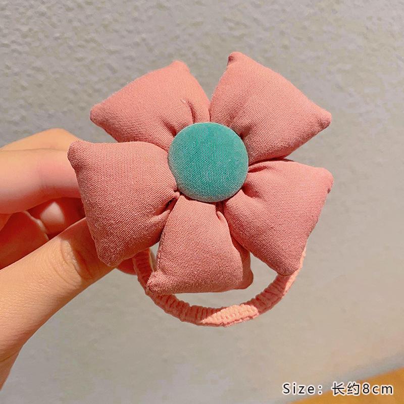 Children's  Flower Hair Ring High-value Baby Rubber Band Headdress Girl New Elastic Headband Cute Hair Rope